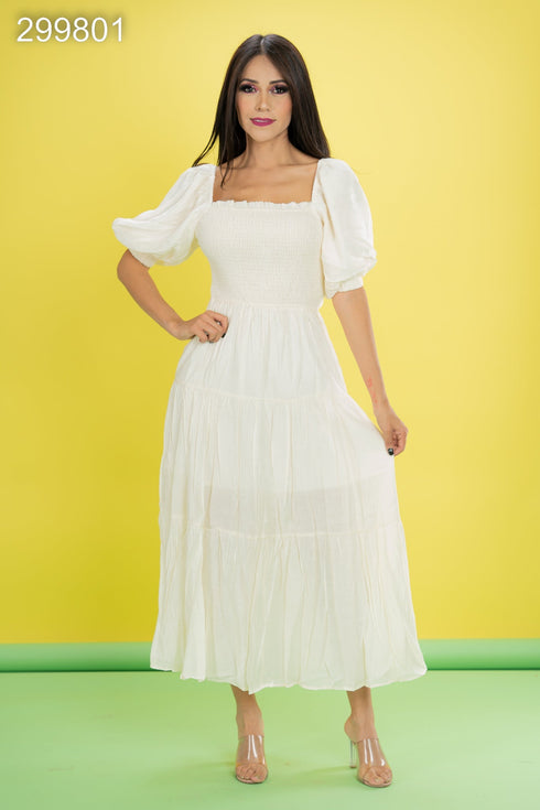 VESTIDO CON LAZO EN LA ESPALDA LD5076