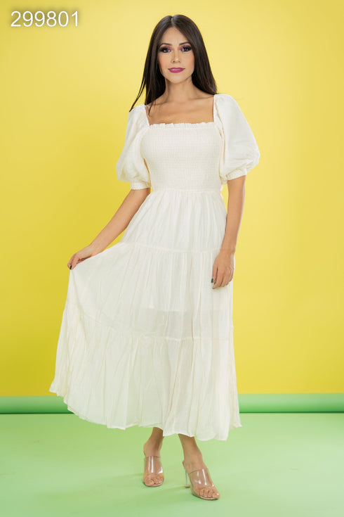VESTIDO CON LAZO EN LA ESPALDA LD5076