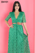 VESTIDO ENCAJE CON CINTO 2112