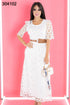 VESTIDO ENCAJE CON CINTO 2112