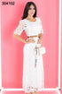 VESTIDO ENCAJE CON CINTO 2112