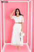 VESTIDO ENCAJE CON CINTO 2112