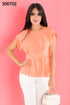 BLUSA CON PLIZADA 34654T