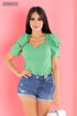 BLUSA MANGA PUFF 35624T