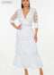VESTIDO ENCAJE EN MANGA 2101-N