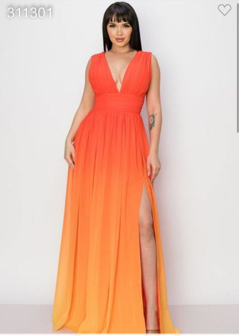 VESTIDO MAXI LISO DM3009