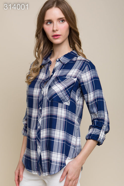 BLUSA CUADROS 10186TM