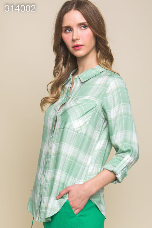 BLUSA CUADROS 10186TM
