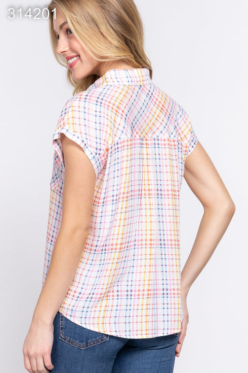 BLUSA DE CUADROS T13413