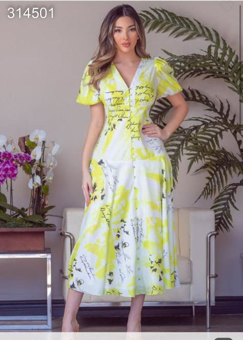 VESTIDO ESTAMPADO ZD-48256
