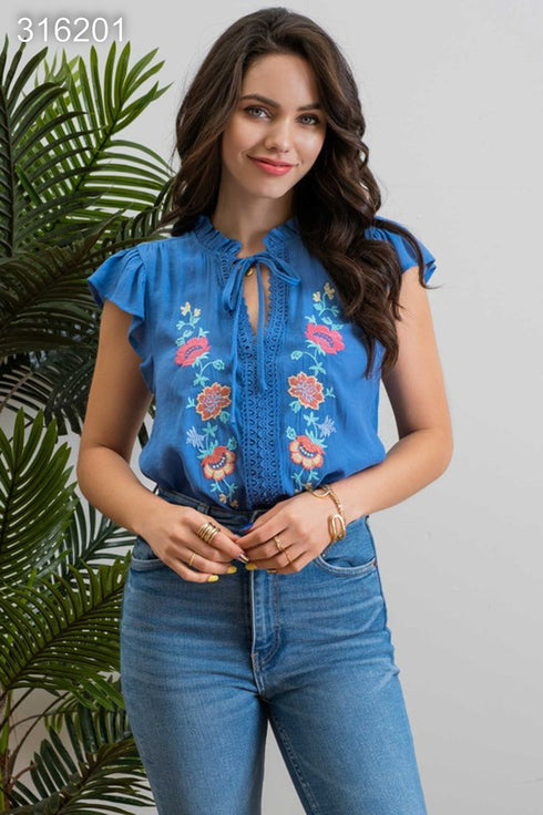 BLUSA BORDADA CR2064