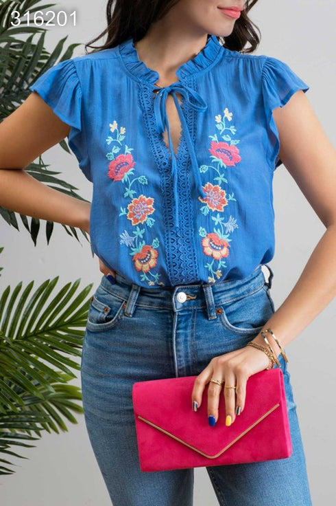 BLUSA BORDADA CR2064