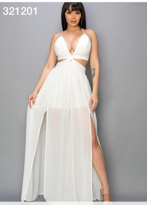 VESTIDO MAXI LISO DM3138