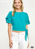 BLUSA NUDO EN CINTURA 35644T