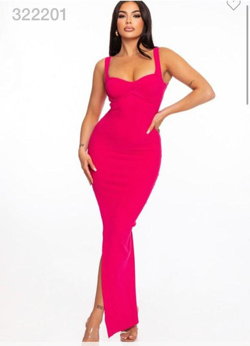 VESTIDO DETALLE EN PIERNA 22958