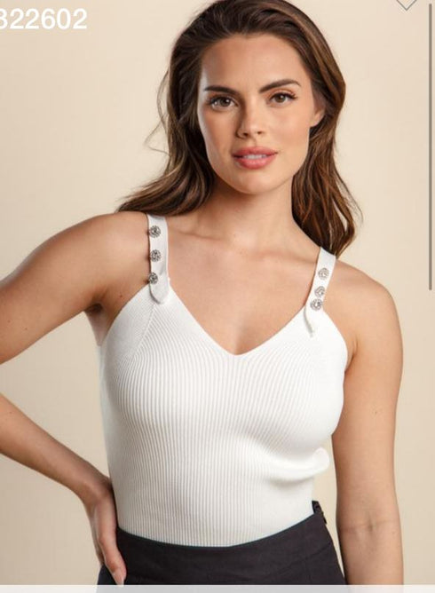 BLUSA TIRANTES CON PIEDRAS T3939