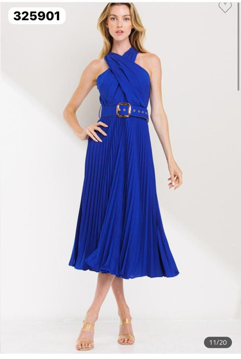 VESTIDO PLIZADO LD4945-C