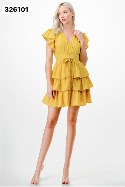 VESTIDO CON BOTONES LD4913-C