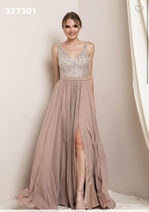 VESTIDO CON PEDRERIA W19230