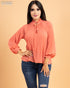 BLUSA MANGA LARGA CINTO EN CUELLO ST1251