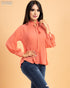 BLUSA MANGA LARGA CINTO EN CUELLO ST1251