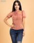 BLUSA CON CINTO EN CUELLO EM5553