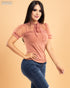 BLUSA CON CINTO EN CUELLO EM5553