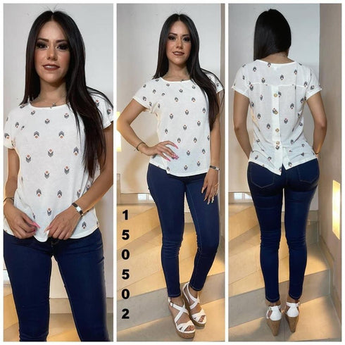 BLUSA ESTAMPADA CR1086
