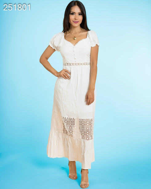 VESTIDO CON ELASTICO 3208