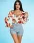BLUSA FLOREADA MANGA LARGA 30550T
