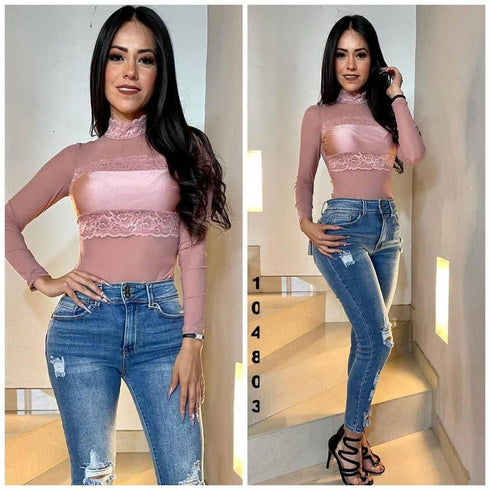 BODY ENCAJE EN PECHO IT91157