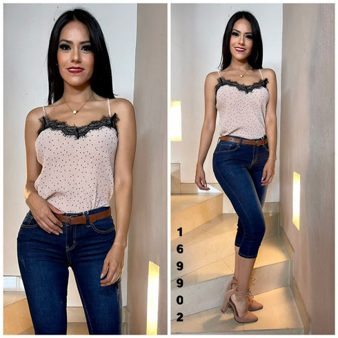 BLUSA PUNTEADA CA1009