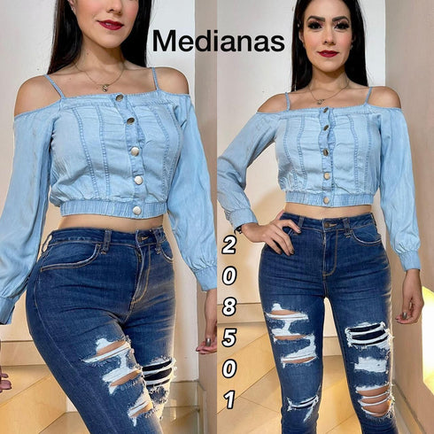 BLUSA CON BOTONES BT01457