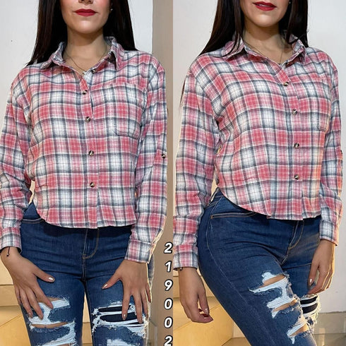 BLUSA DE CUADROS T12530