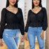 BLUSA CUELLO EN V T12533