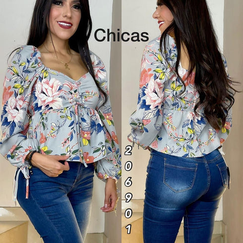 BLUSA FLOREADA 59391T
