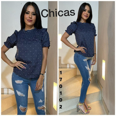 BLUSA PUNTEADA CR1203
