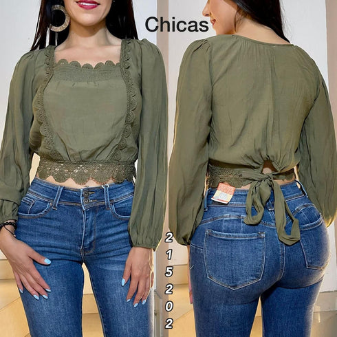 BLUSA MANGALARGA TB7291