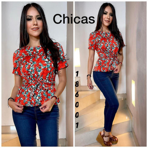 BLUSA FLOREADA SD3567