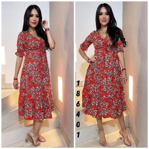 VESTIDO FLOREADO SD3585