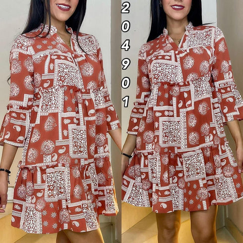 VESTIDO ESTAMPADO SD3741