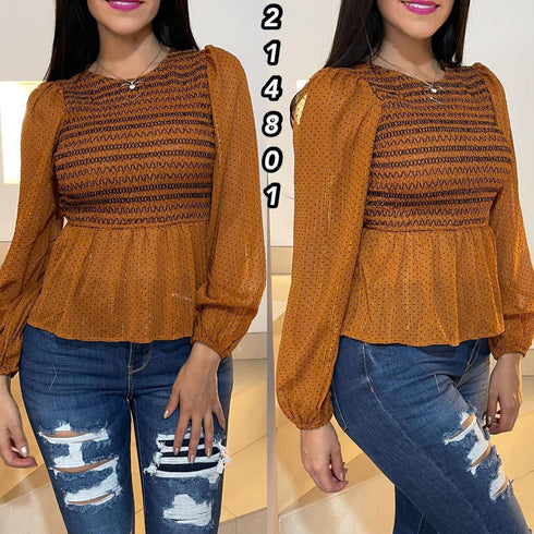 BLUSA MANGA LARGA CR1456