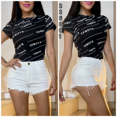 BLUSA ESTAMPADA QS805