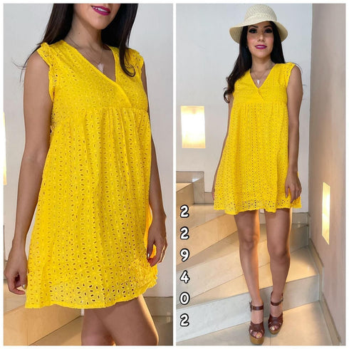 VESTIDO PUNTEADO SD3442