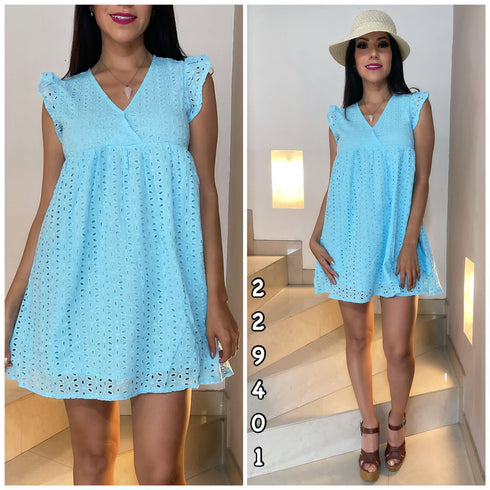 VESTIDO PUNTEADO SD3442