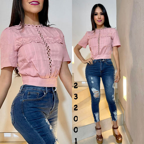BLUSA DETALLE AL MEDIO 59918T