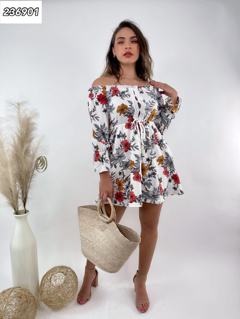 VESTIDO FLOREADO SD3581