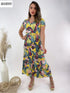 VESTIDO ESTAMPADO CUELLO V 2059