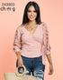 BLUSA 3/4 CUELLO V 60004T
