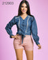 BLUSA DENIM NUDO EN CINTURA 06312